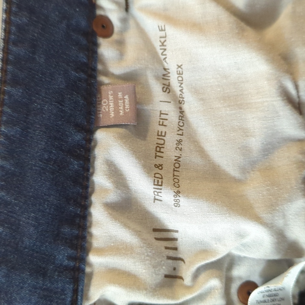 J Jill Tried & True Slim Ankle Stretch Jean 20W